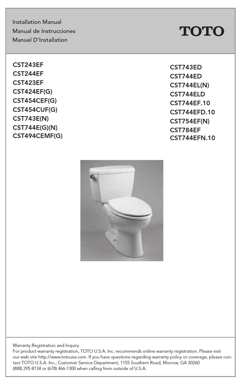 Toto CST244EF User manual