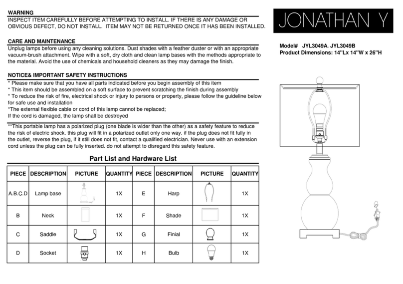 JONATHAN Y JYL3049A User manual JONATHAN Y JYL3049A User manual