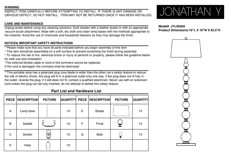 JONATHAN Y JYL5048A quick start guide