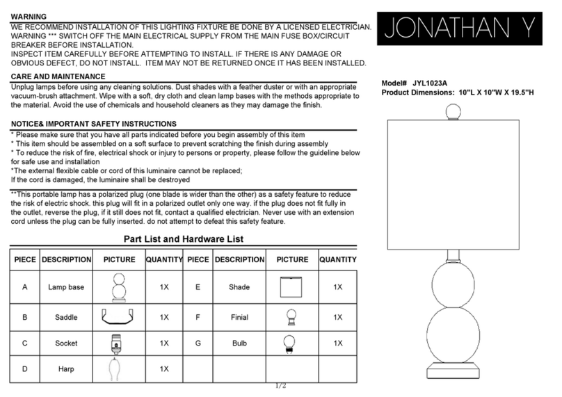 JONATHAN Y JYL1023A User manual JONATHAN Y JYL1023A User manual