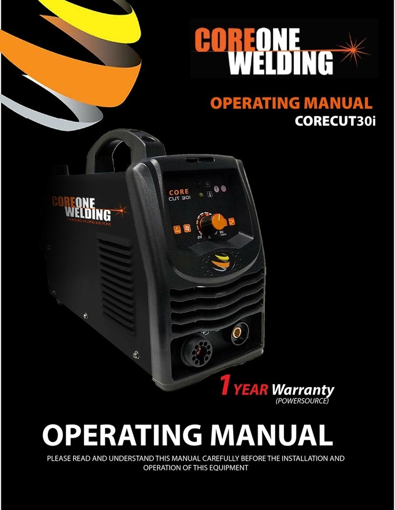 COREONE WELDING CORECUT30i operating manual COREONE WELDING CORECUT30i operating manual