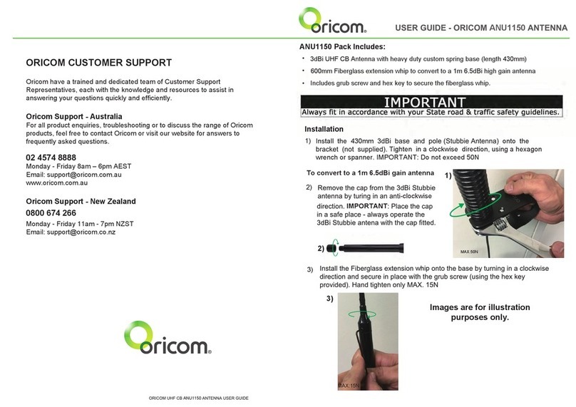 Oricom ANU1150 user guide