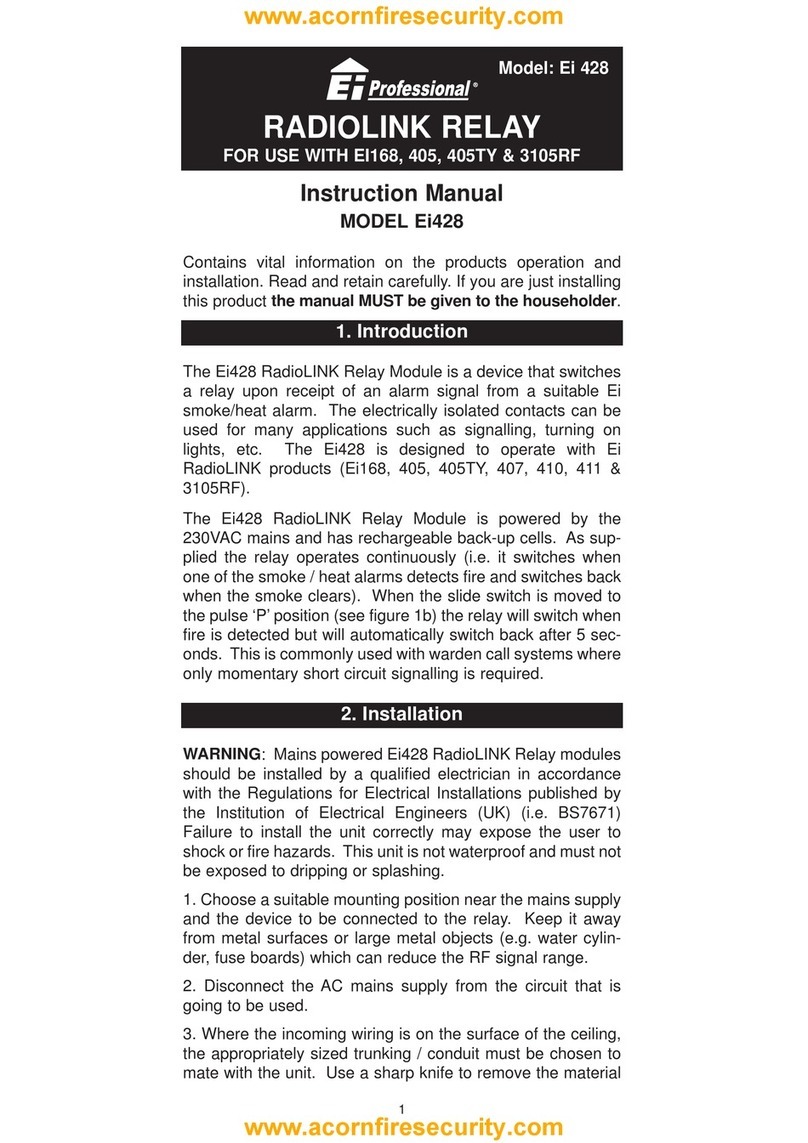 Ei Electronics RadioLINK Relay Module Ei428 User manual