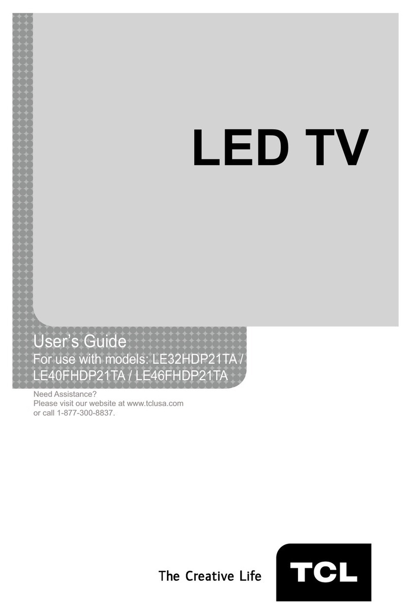 TCL LE32HDP21TA User manual