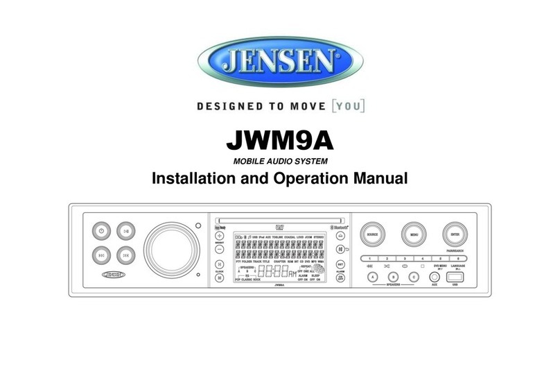 Jensen JWM9ABK User manual