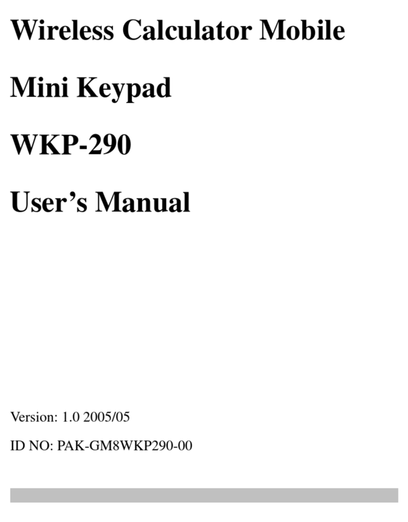 Ortek WKP-290 user manual