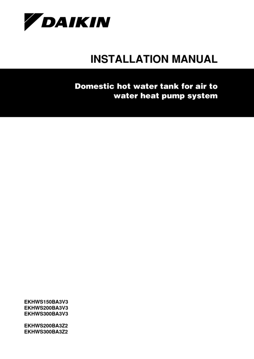 Daikin EKHWS-BA3Z2 installation manual