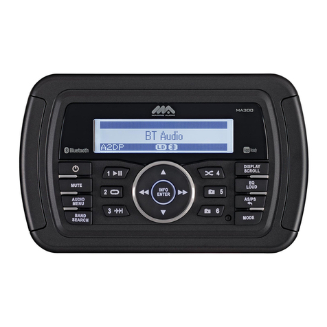 Marine Audio MA300BK Installation and operation manual Marine Audio MA300BK Installation and operation manual