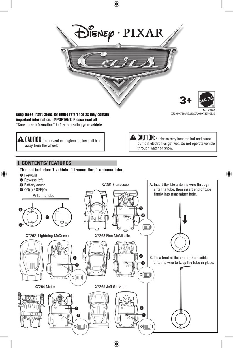 Mattel Cars X7260 quick start guide
