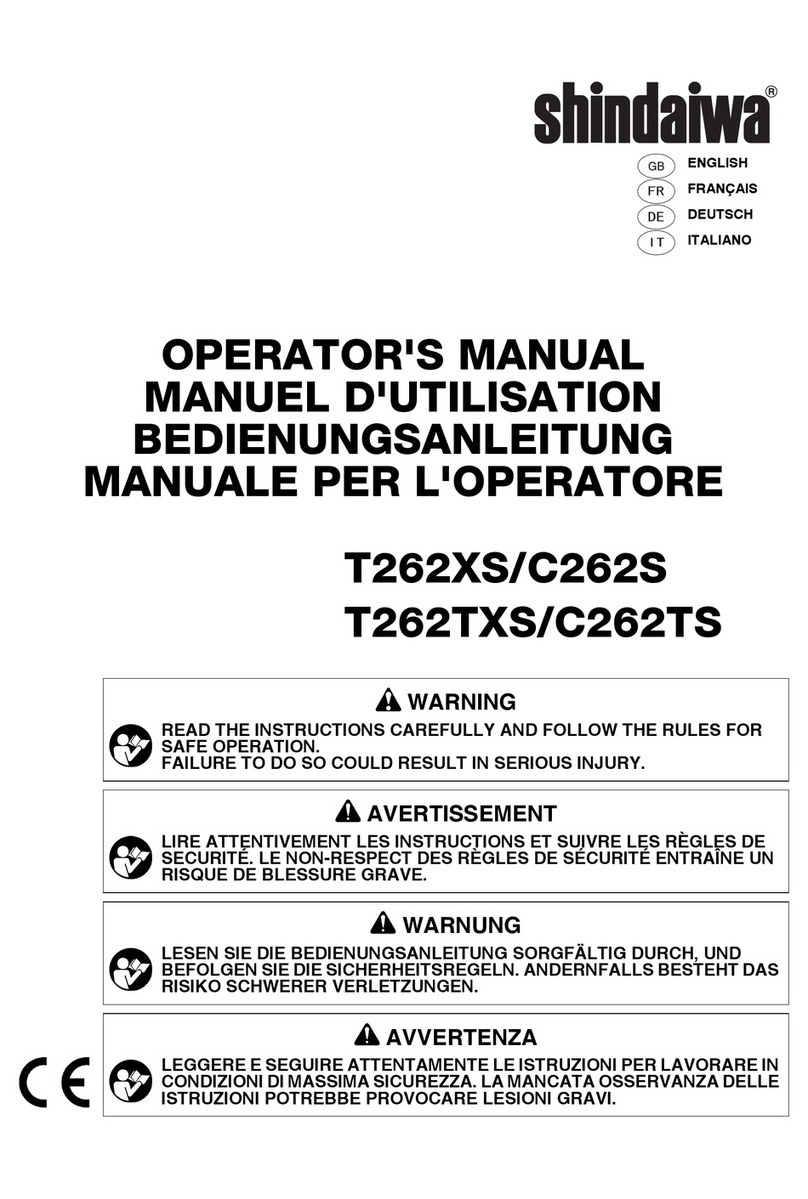 Shindaiwa T262XS/C262S Operator's manual