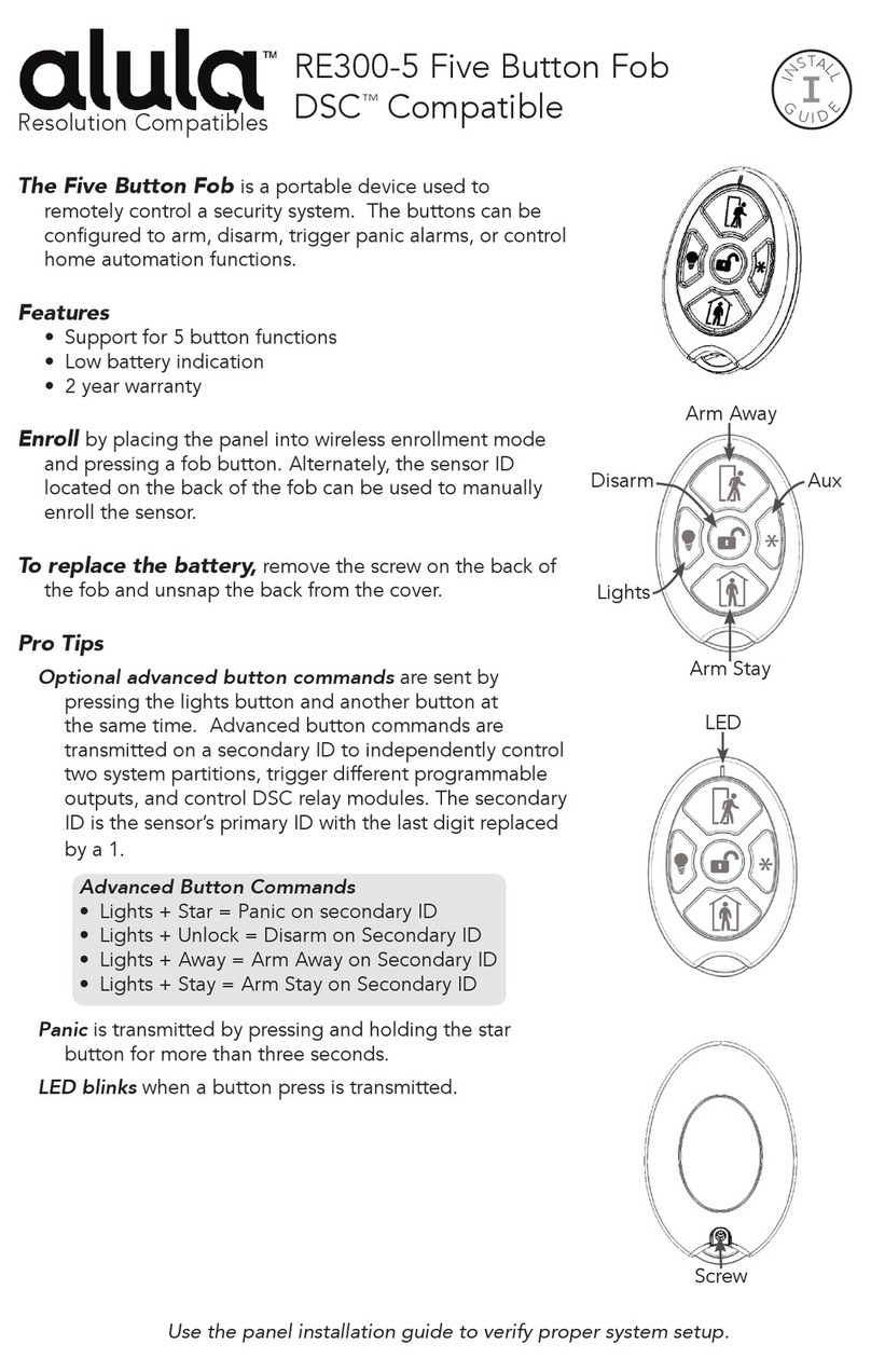 Alula RE300-5 User manual