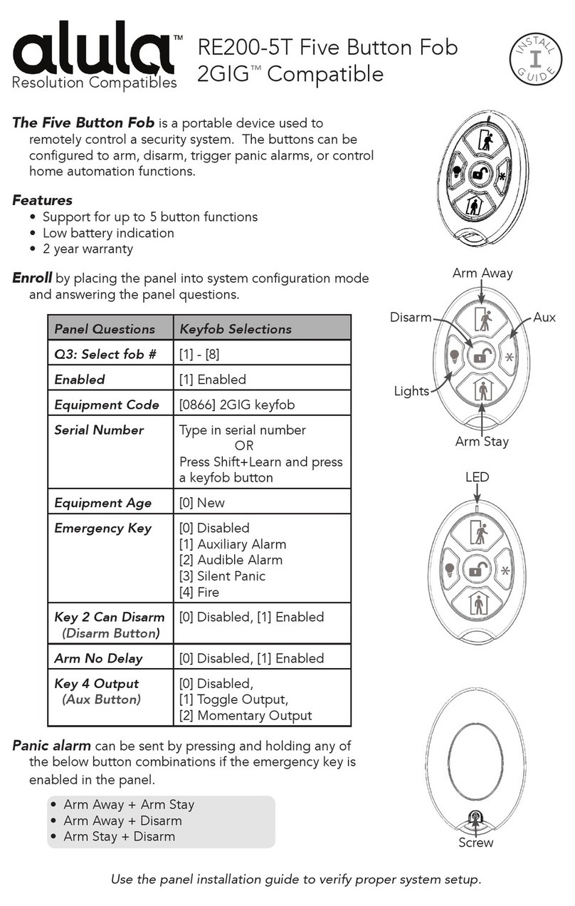 Alula RE200-5T quick start guide