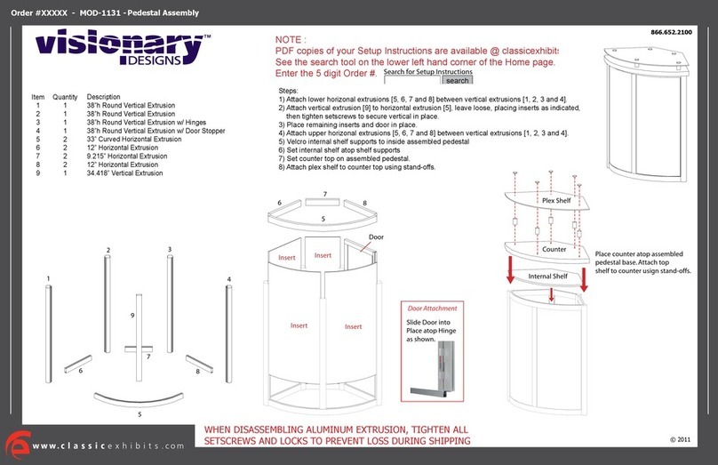 VISIONARY DESIGNS MOD-1131 Assembly VISIONARY DESIGNS MOD-1131 Assembly