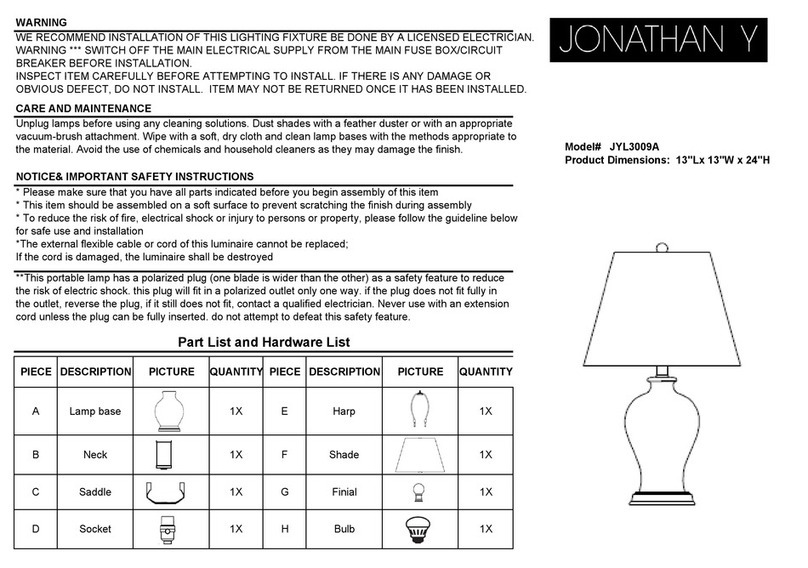 JONATHAN Y JYL3009A User manual