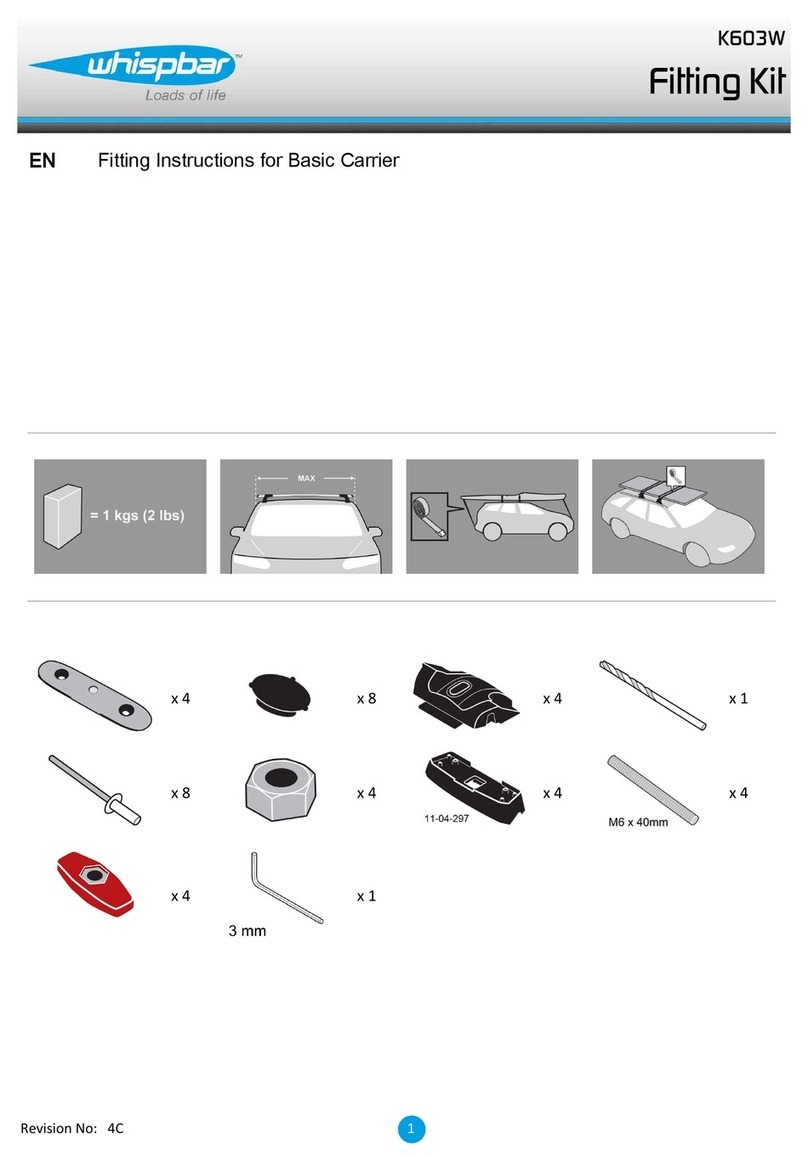 Whispbar K603W Fitting instructions