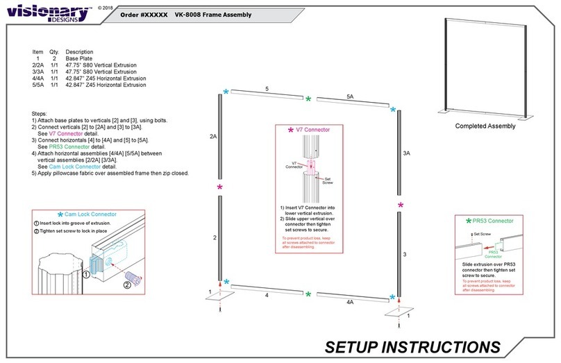 VISIONARY DESIGNS VK-8008 Manual VISIONARY DESIGNS VK-8008 Manual