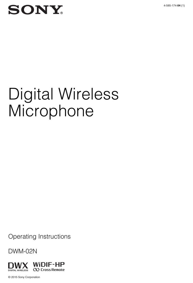 Sony DWM-02N/14 operating instructions