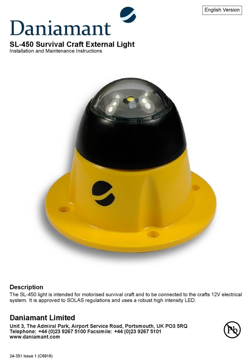 Daniamant SL-450 Installation and maintenance instructions