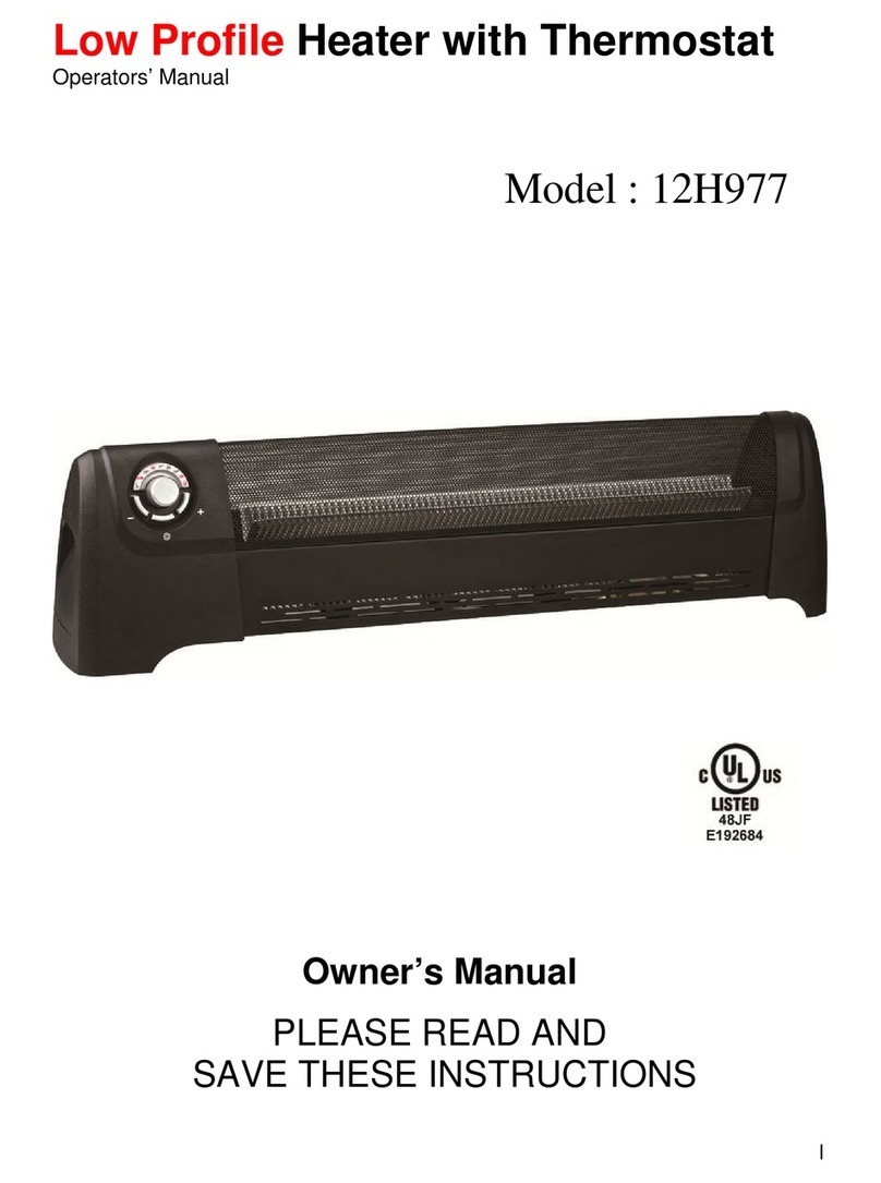 Grainger 12H977 Operator's manual