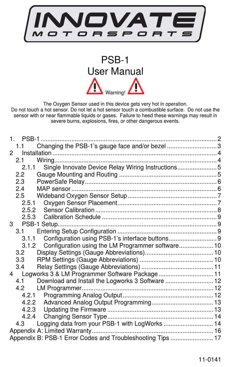 Innovate Motorsports PSB-1 user manual