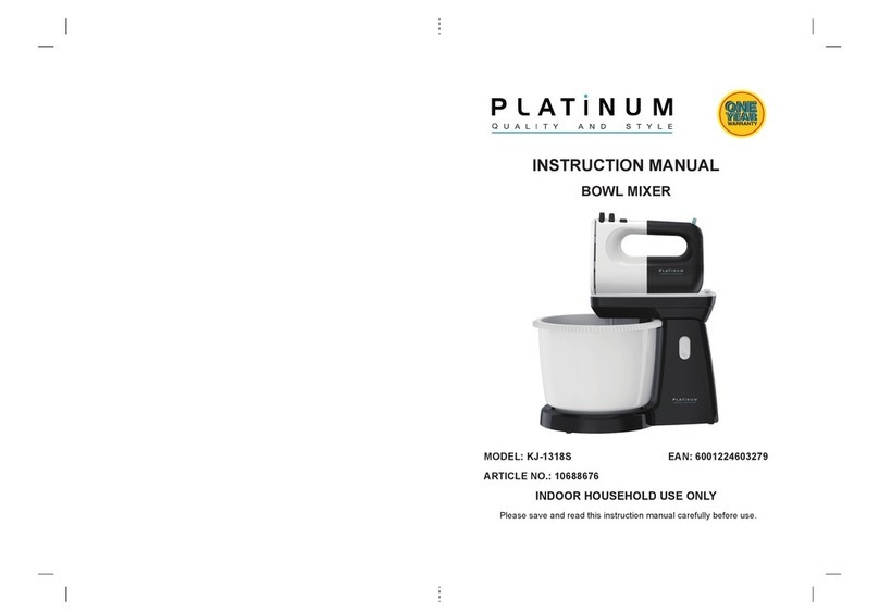 Platinum KJ-1318S instruction manual