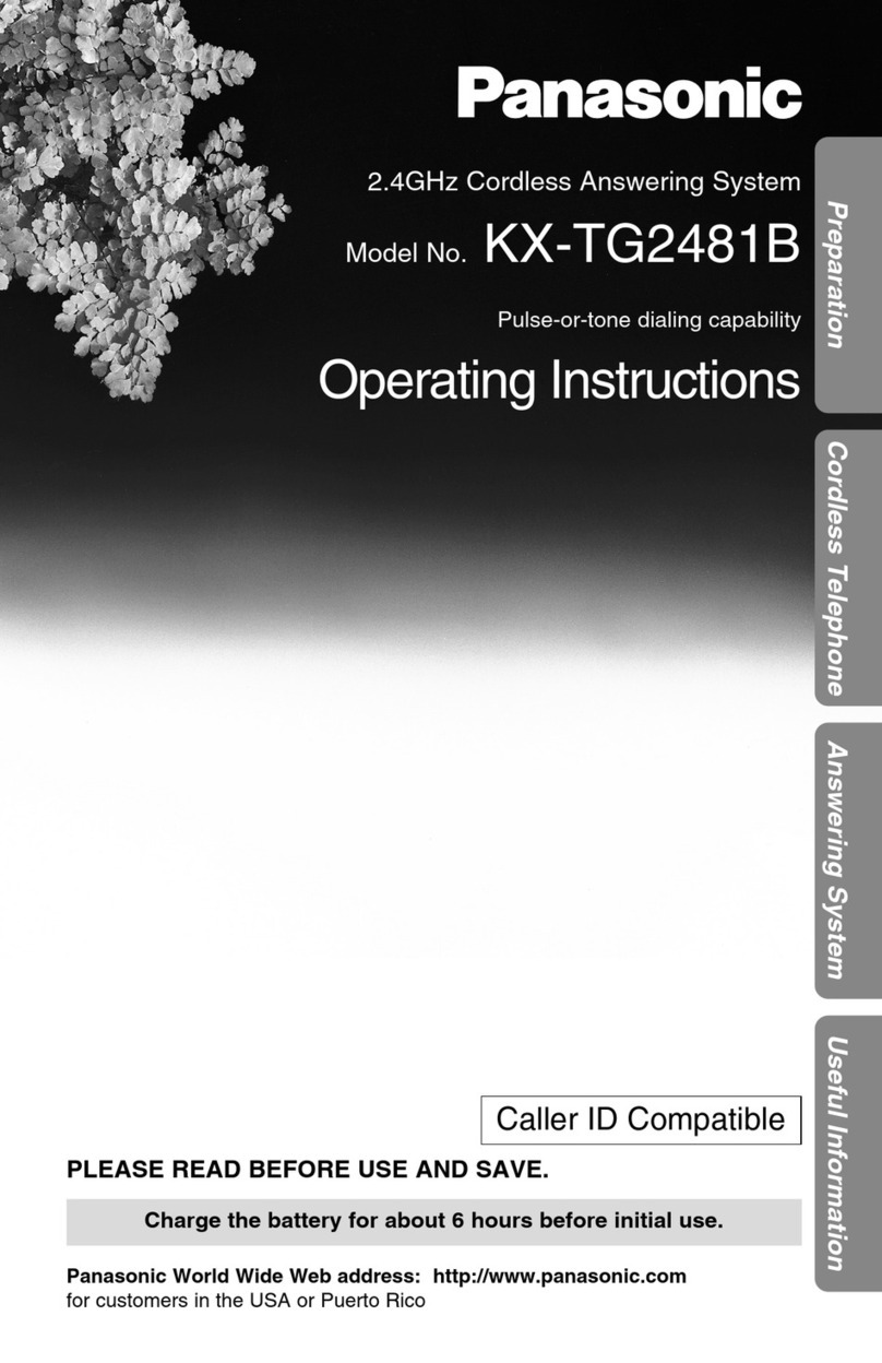 Panasonic KX-TG2481B User manual