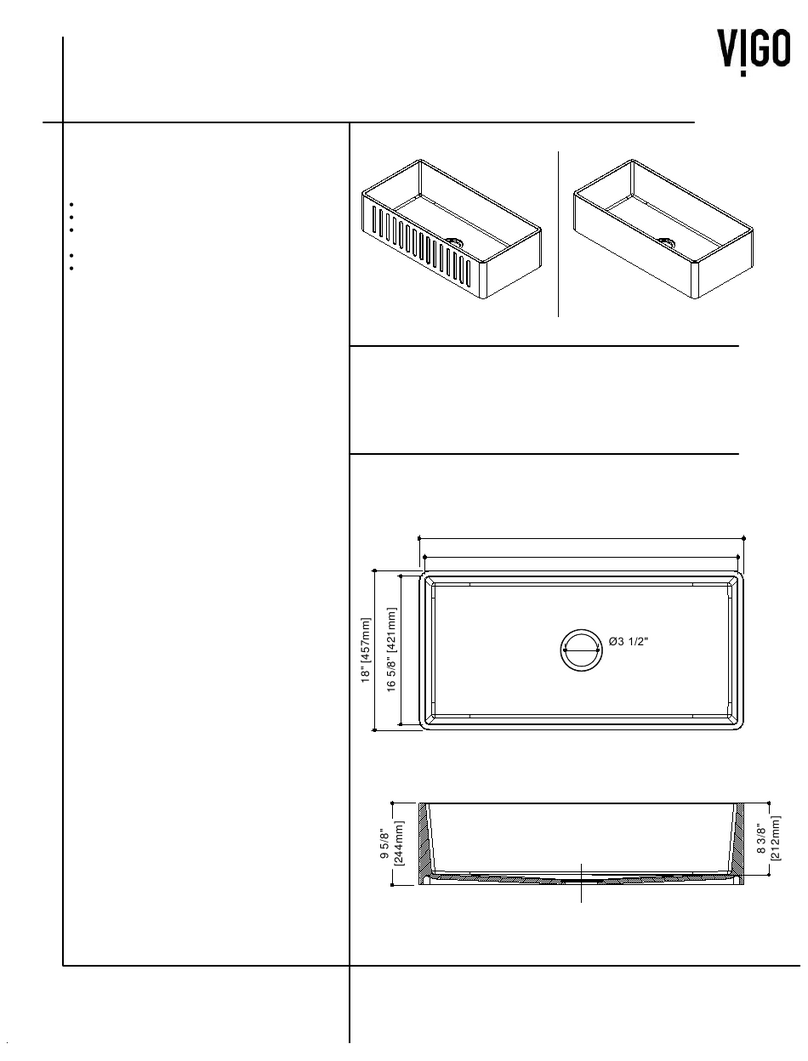 VIGO VGRA3618FL User manual