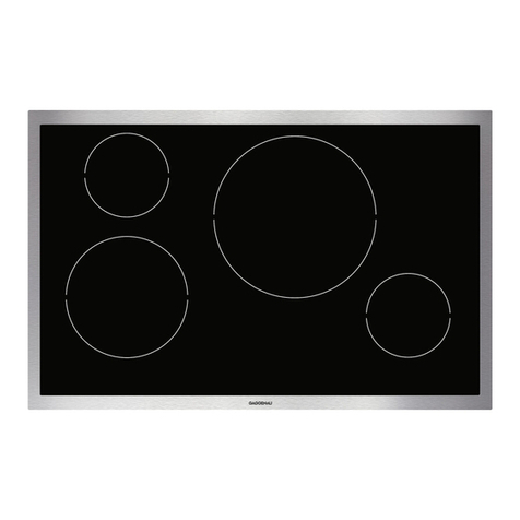 Gaggenau VI 481 installation instructions