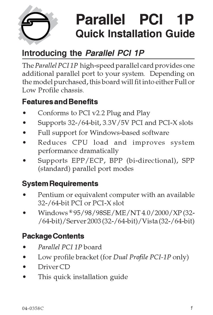 SIIG JJ-P00112-S6 User manual