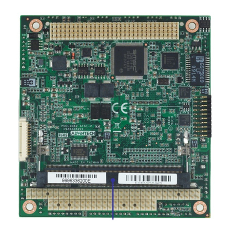 Advantech PCM-3362Z Installation and operation manual