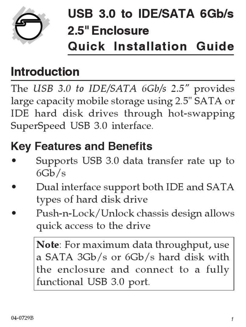 SIIG JU-SA0H11-S1 Quick installation guide