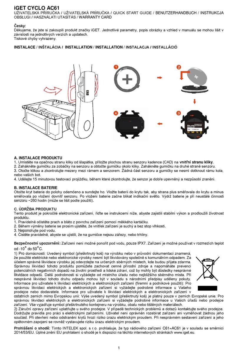 Iget CYCLO AC61 quick start guide
