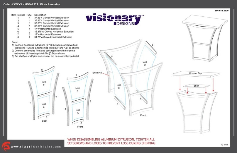 VISIONARY DESIGNS MOD-1222 Assembly VISIONARY DESIGNS MOD-1222 Assembly