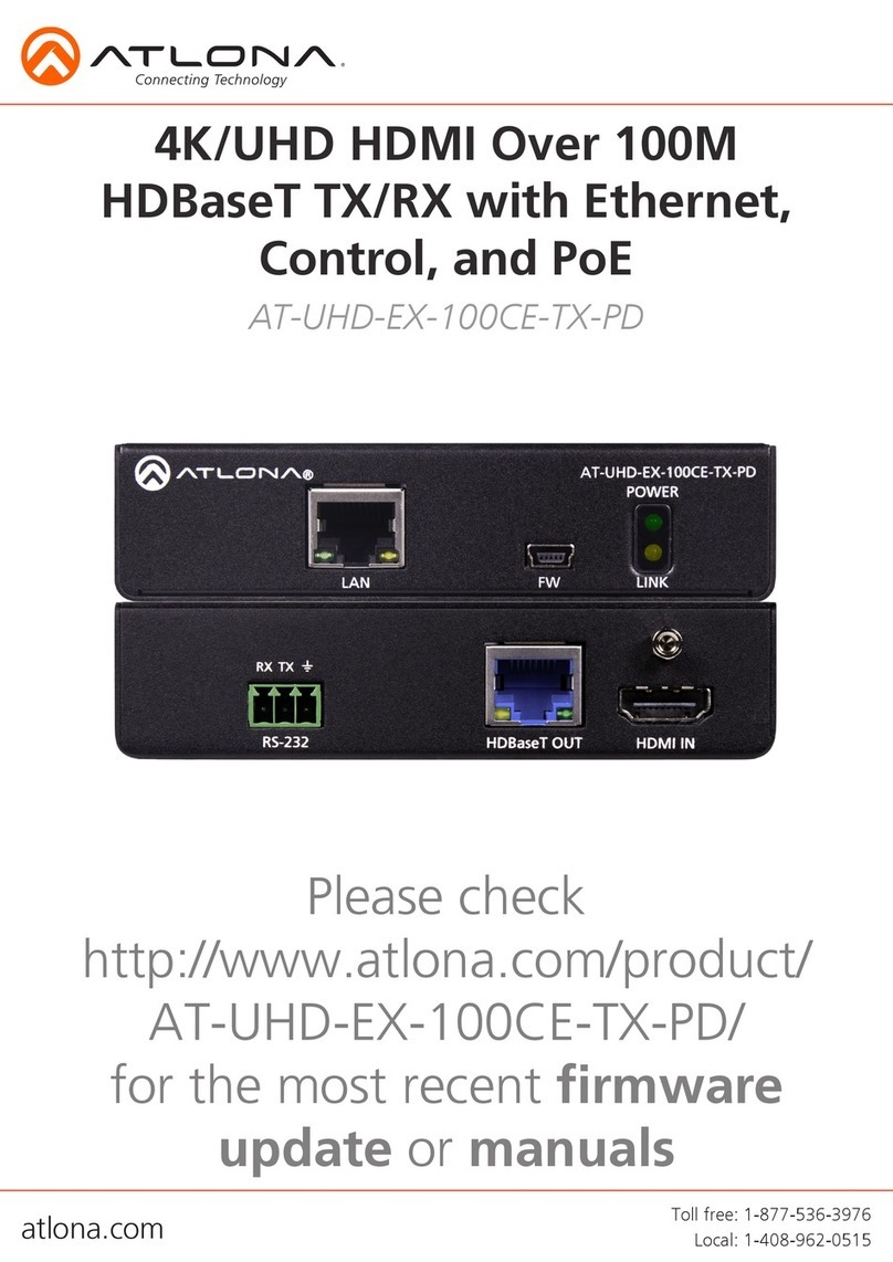 Atlona AT-UHD-EX-100CE-TX-PD manual