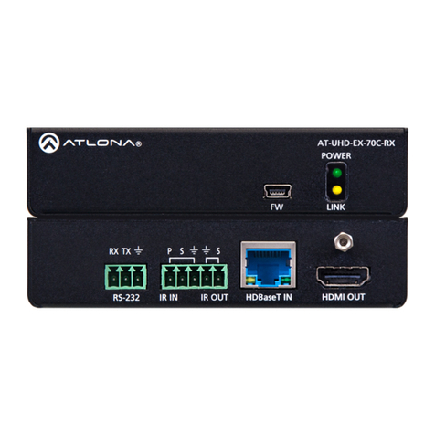 Atlona AT-UHD-EX-70C-RX manual