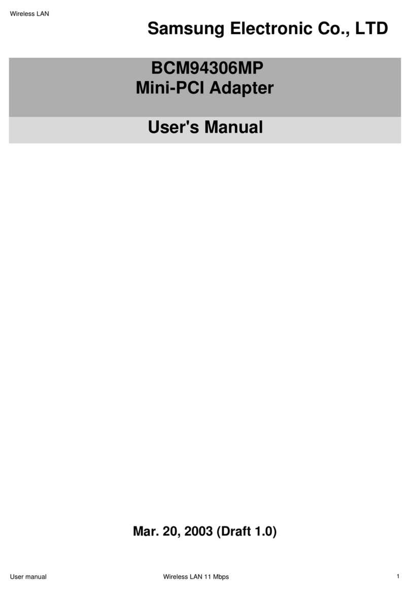 Samsung BCM94306MP user manual