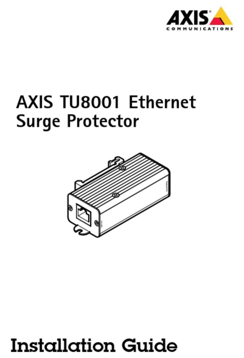 Axis TU8001 installation guide