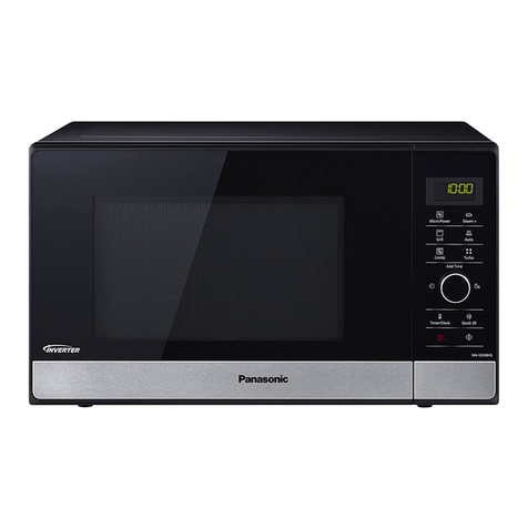 Panasonic INVERTER NN-GD38HSSUG Operating instruction and cook book