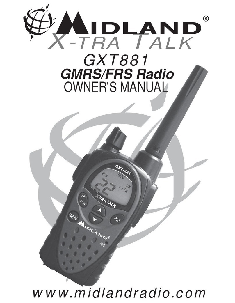 Midland X-Tra Talk GXT881 User manual Midland X-Tra Talk GXT881 User manual
