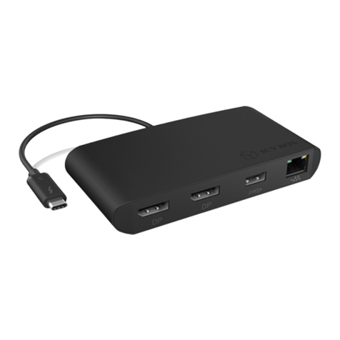 Icy Box Thunderbolt IB-DK406-TB3 User manual