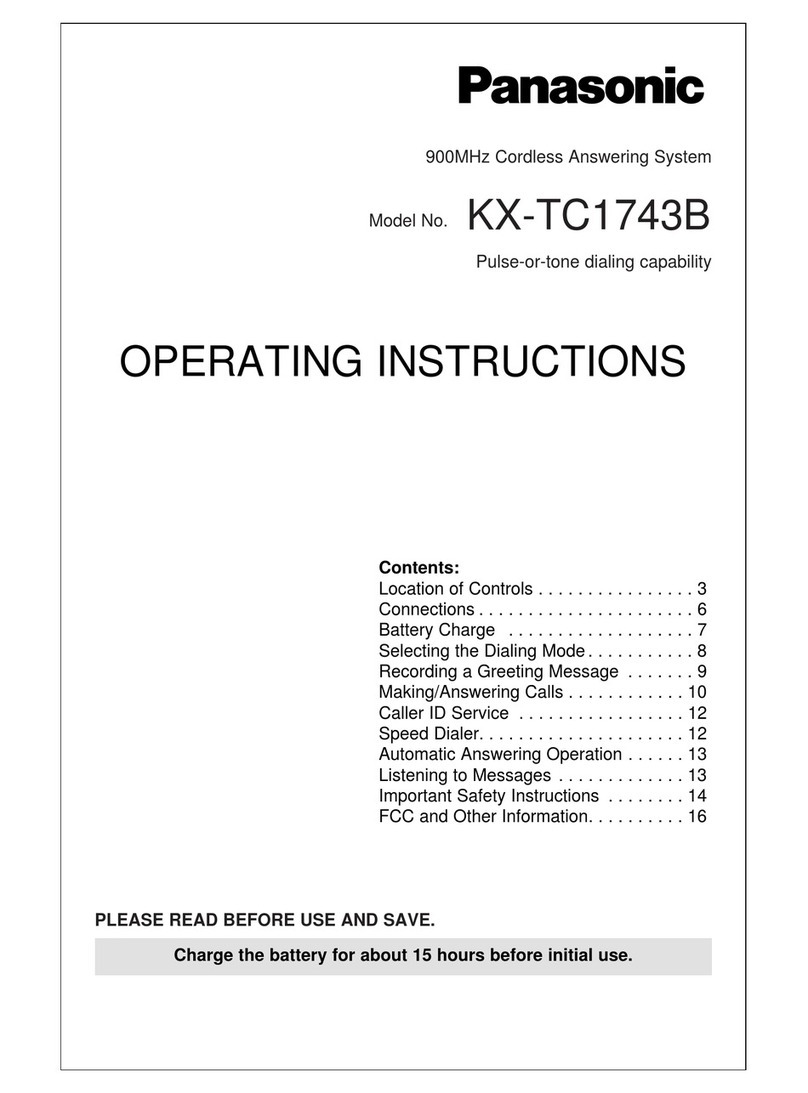 Panasonic KX-TC1743B User manual