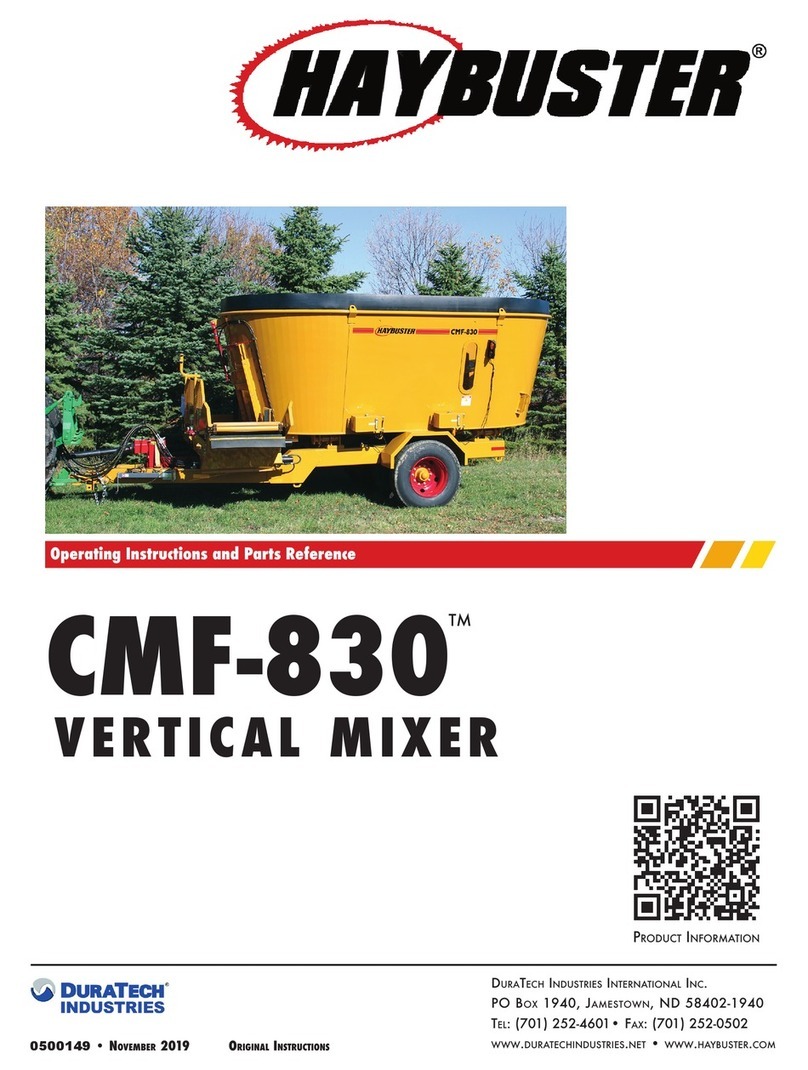 DuraTech Industries HAYBUSTER CMF-830 Parts list manual