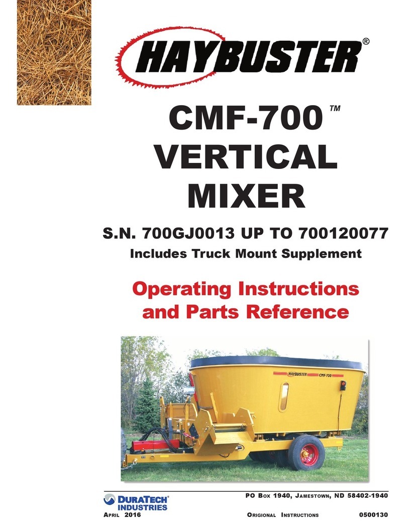 DuraTech Industries HAYBUSTER CMF-700 Operating Instructions and Parts Reference