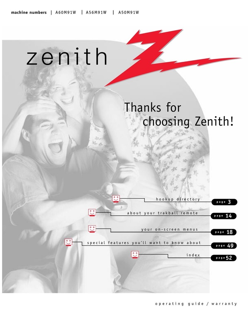 Zenith A60M91W Series Operating and maintenance manual