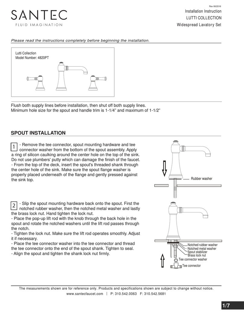 Santec FLUID IMAGINATION Lutti 4820PT Installation instruction