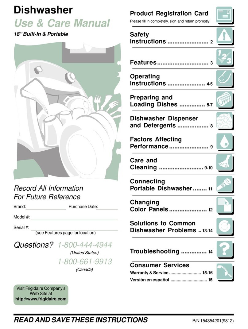 Frigidaire MDS251RHR0 User manual