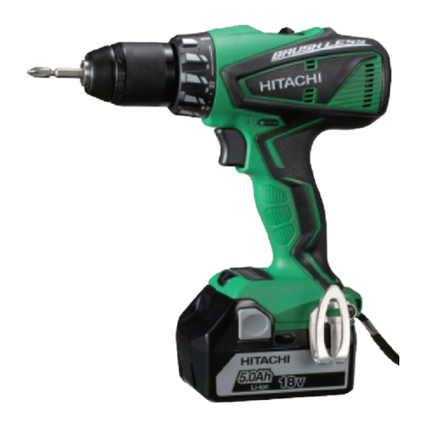 Hitachi DS 18DBEL Safety instructions and instruction manual