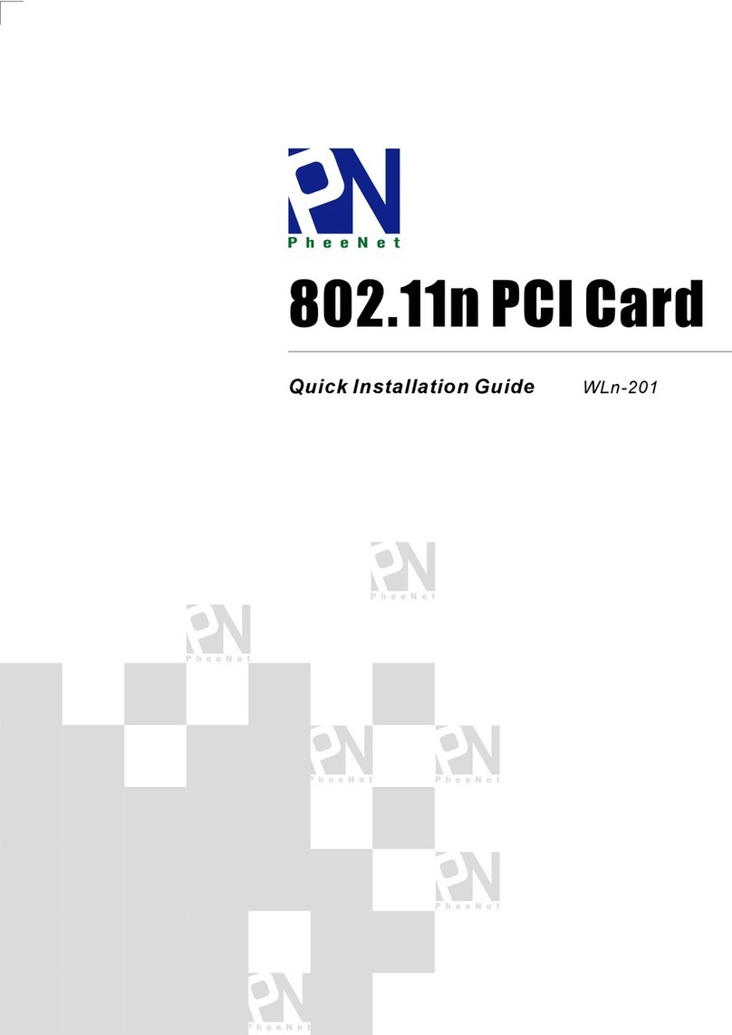 PheeNet WLn-201 Quick installation guide