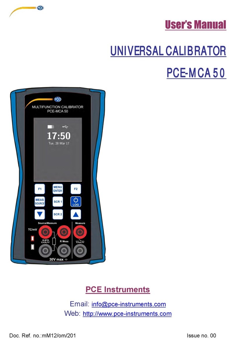 PCE Instruments PCE-MCA 50 User manual