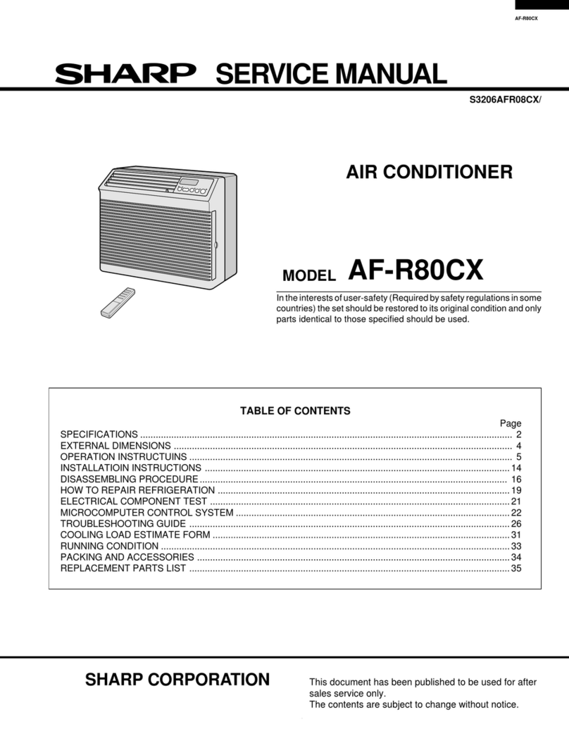 Sharp AF-R80CX User manual